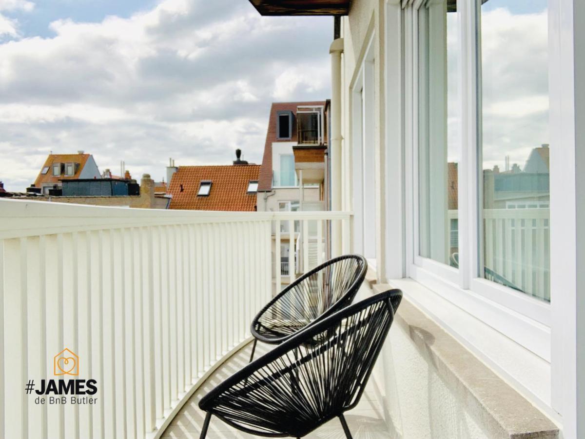 Prachtig, zonnig appartement op 200 van het strand Knokke-Heist Buitenkant foto